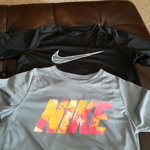2 nike dri fit extra large youth shirts